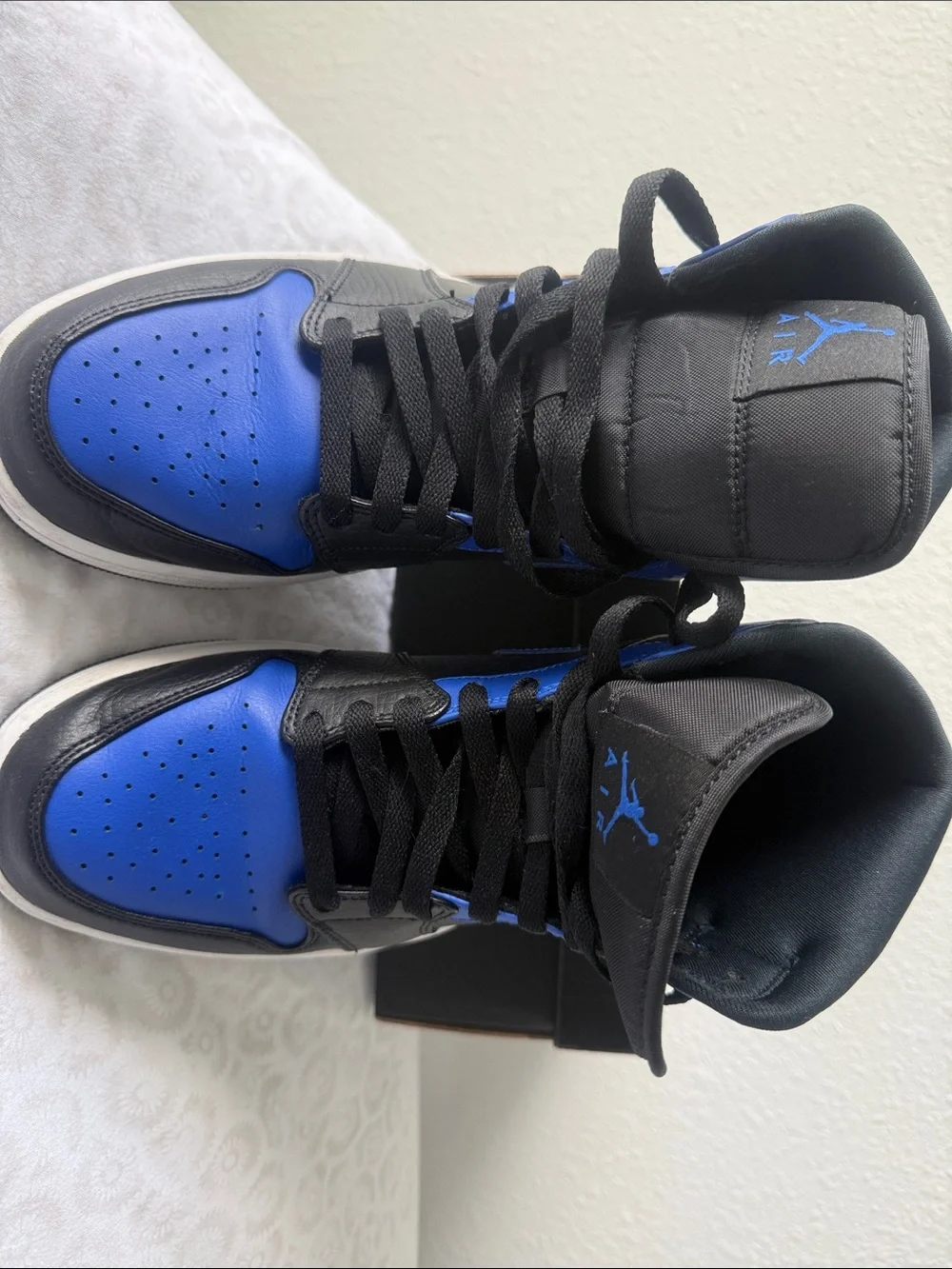 Jordan High Top Sneakers in Black and Blue